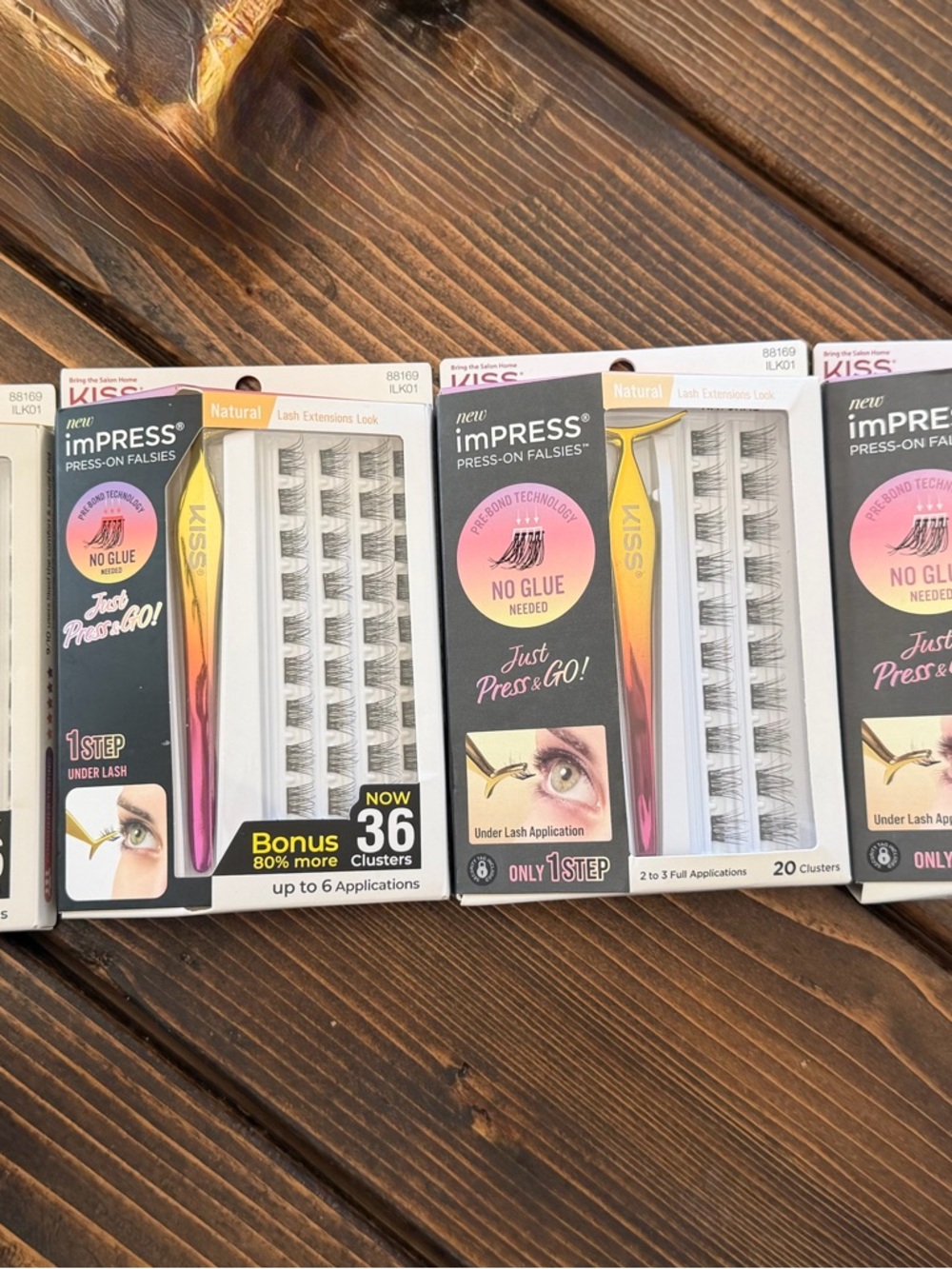 Kiss Impress Press-On Falsies
Natural Look Style 88169 Lot of 4
Packs New Sealed - Picture 7 of 8